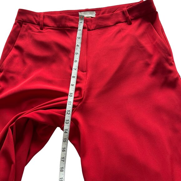 Women's Wide Leg Pants Red Size 14 from H&M. High Waisted - Picture 12 of 13